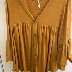 Beeson River Mustard Shirt 2x
